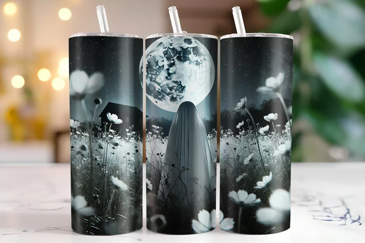 Moon Tumbler Wrap | Sublimation | Tumblers