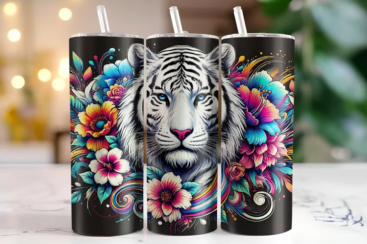 Tiger Tumbler Wrap | Sublimation | Tumblers