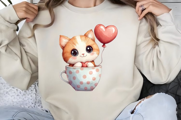 Cute Cat Clipart Image 6
