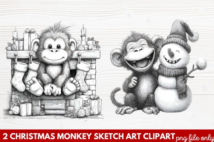 Vintage Christmas Clipart Image 4