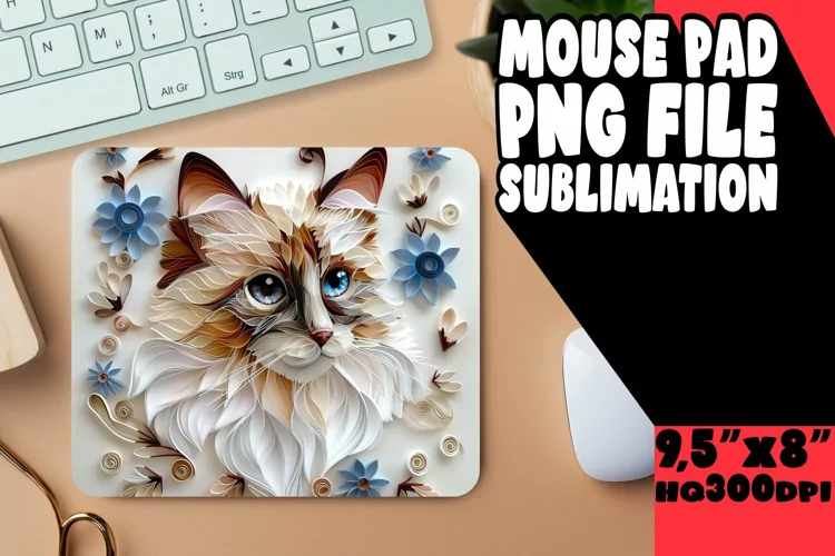 Meow Masterpiece 3D Mouse Pad - Cat Lover