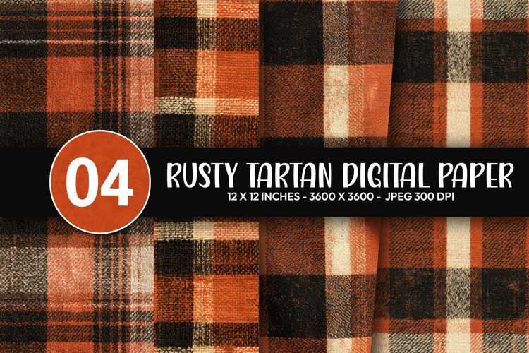 Rusty Tartan Digital Paper