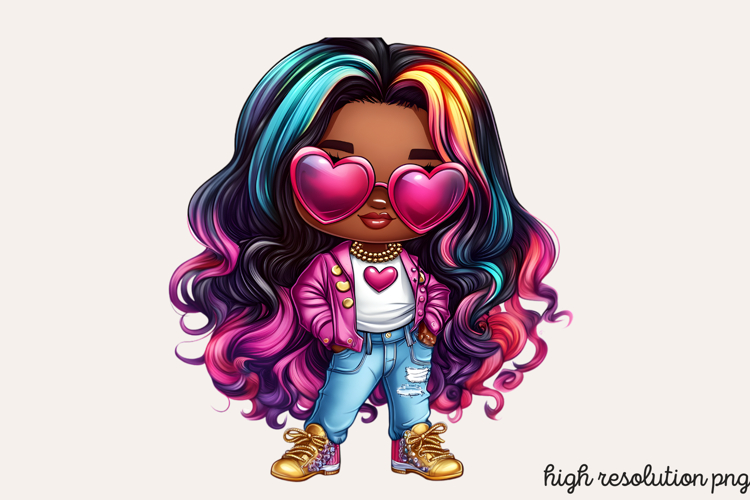 Black Girl Afro Png Image 10