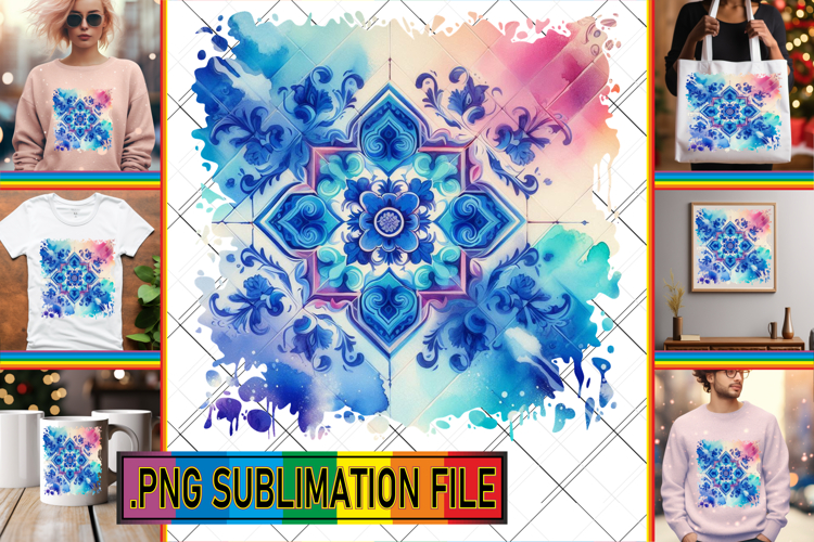 Elegant TSHIRT Gift Ideas PNG, Watercolor Pattern