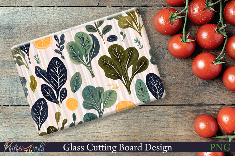 Cutting Board Design | Stripes | spinach