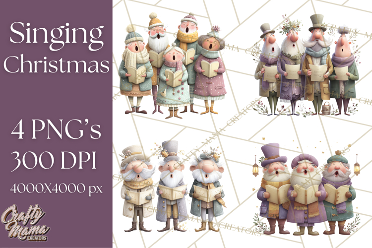 Christmas Carolers Clipart Image 15