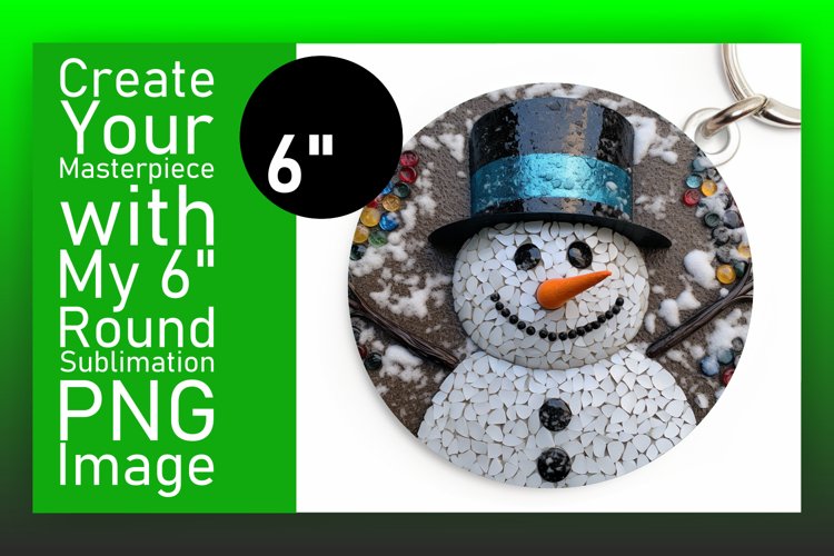 Artistic Winter Circular Designs for Sublimation Projects example image 1