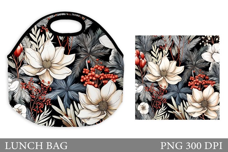Flowers Lunch Bag. Flowers Lunch Bag Sublimation