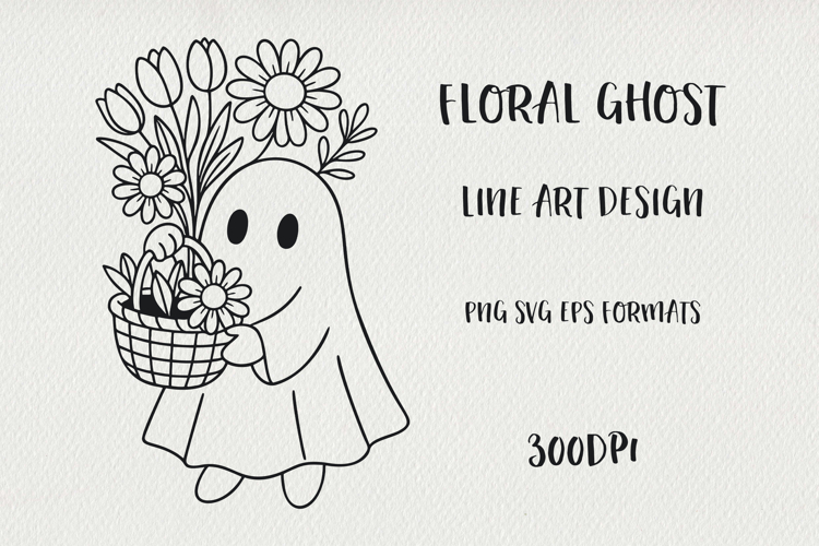 Floral Outline Svg Image 17