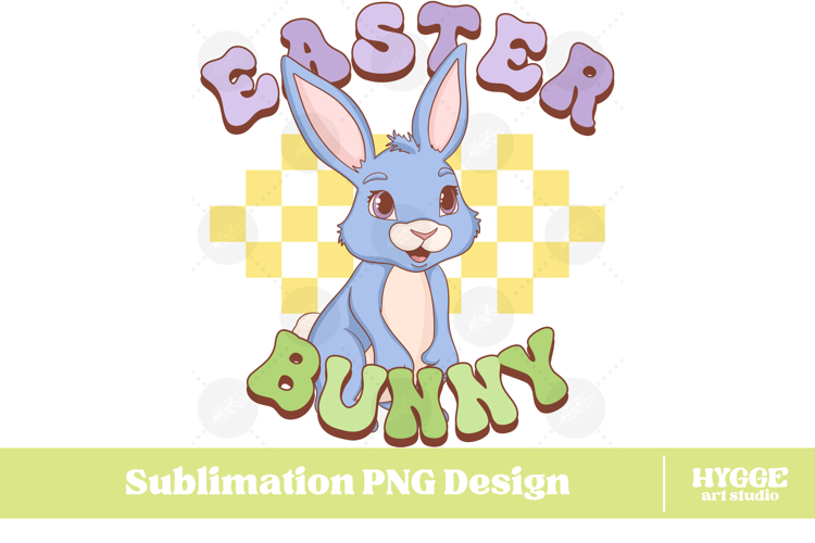 Easter Bunny Sublimation PNG Chick Farm Hip Hop Spring Joy