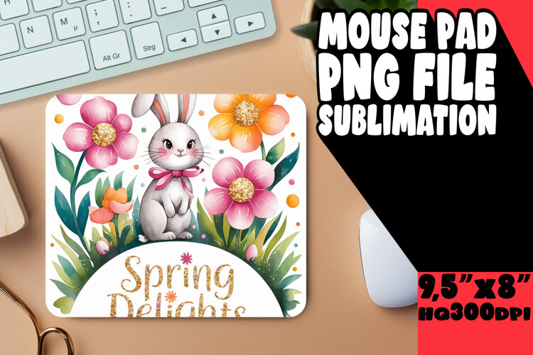 CHEERFUL DESK MAT FUN SUBLIMATION, Easter example image 1
