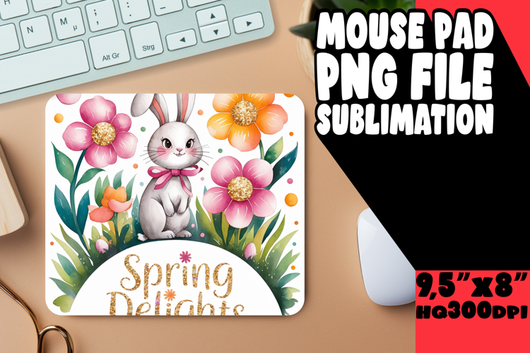 CHEERFUL DESK MAT FUN SUBLIMATION, Easter