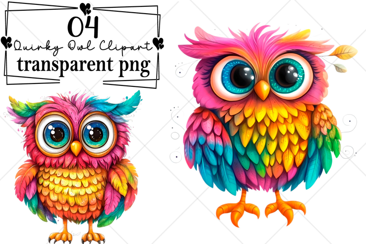 Watercolor Quirky Owl Clipart Watercolor PNG
