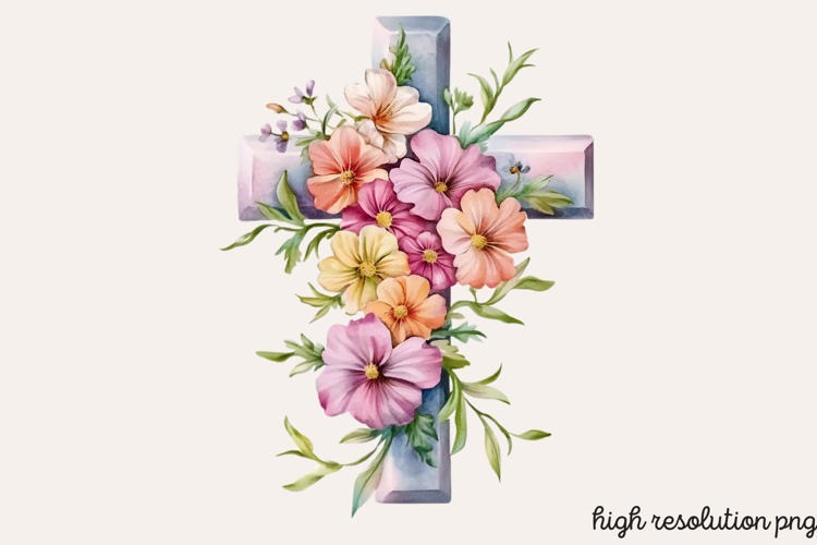 Easter Cross Clipart Image 23