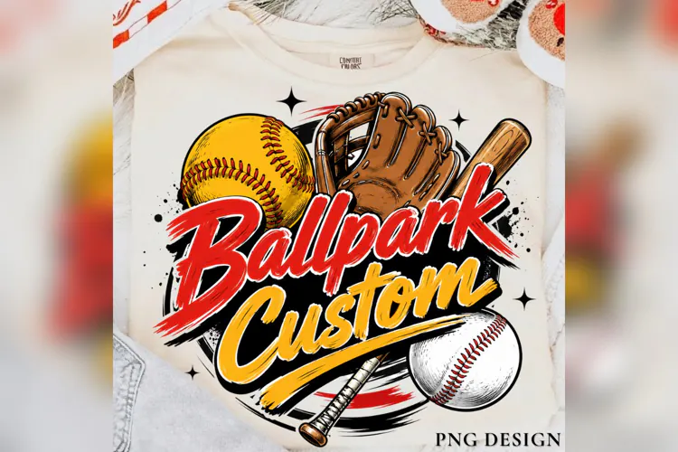 Ballpark Custom PNG, Baseball Softball PNG, Game Day Sports