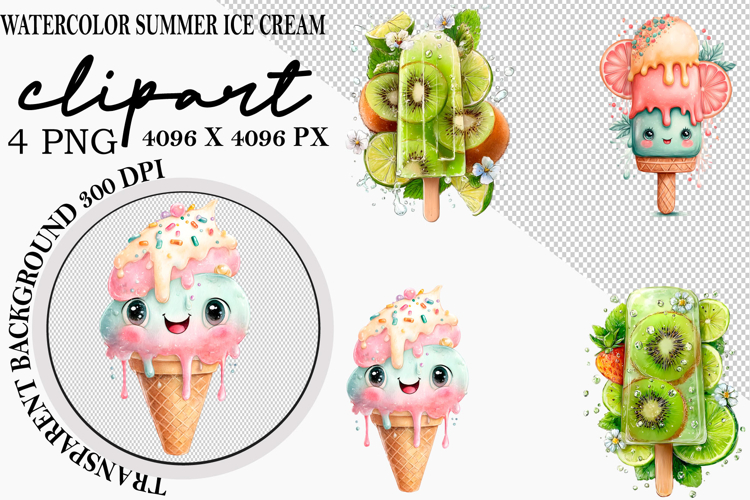 Cute Ice Cream Clipart Image 18