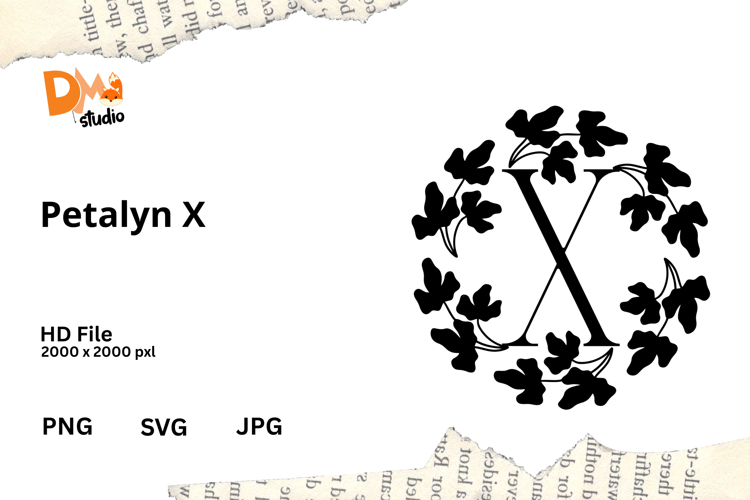Floral Monogram Letter Svg Image 8