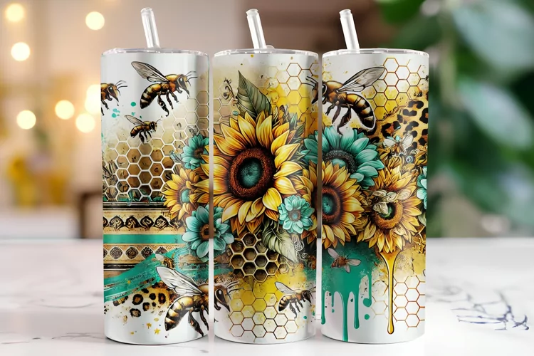 Sunflower Tumbler Wrap | Sublimation | Tumblers