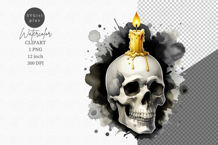 Halloween clipart, Skull clipart, Gothic clipart