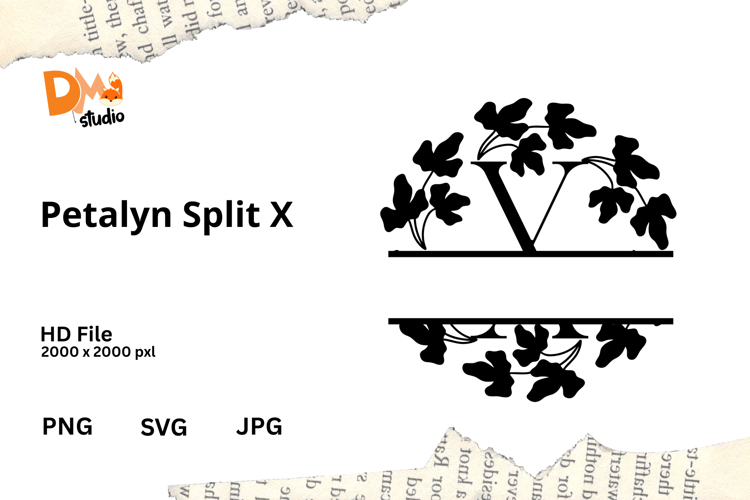 Floral Monogram Letter Svg Image 4