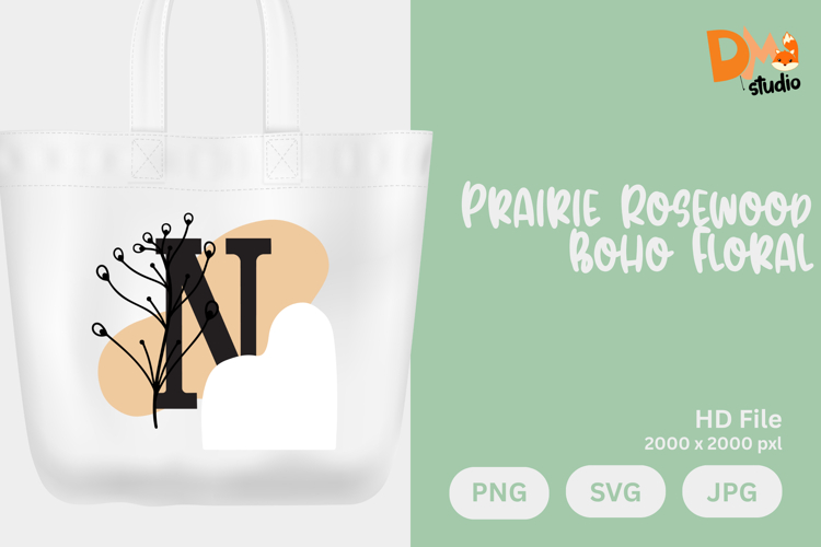 Floral Monogram Letter Svg Image 8