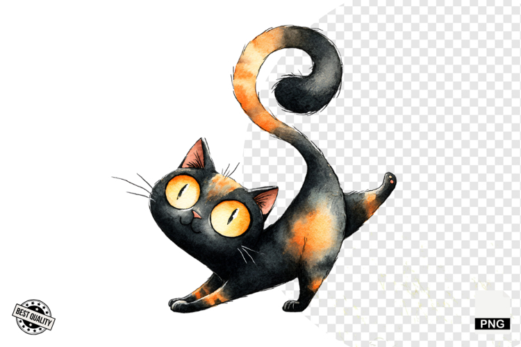 Black Cat Clipart Image 19