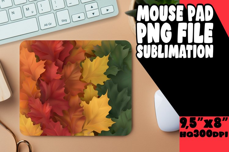 Sublimation Mouse Pad with Colorful Gradient Design example image 1