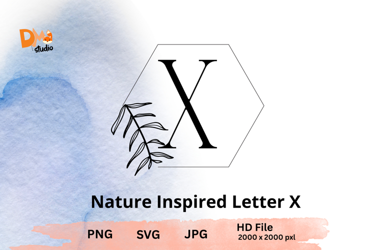 Leaf Monogram Svg Image 3
