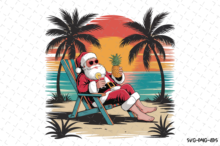 Cute Santa Svg Image 8