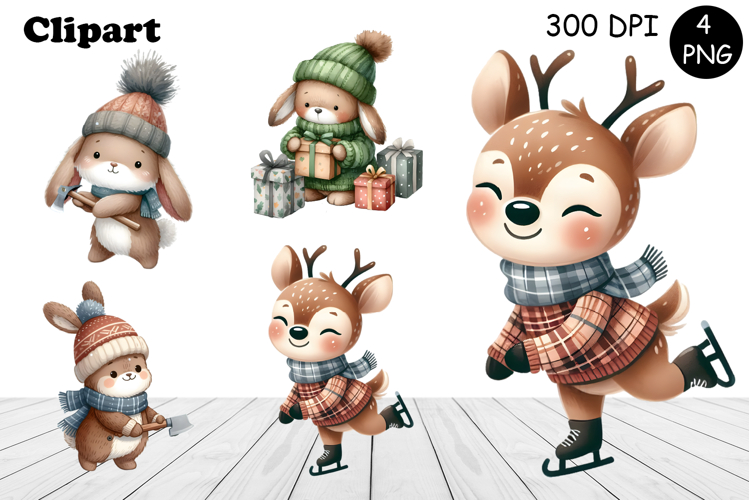 Winter Animals Clipart Image 7