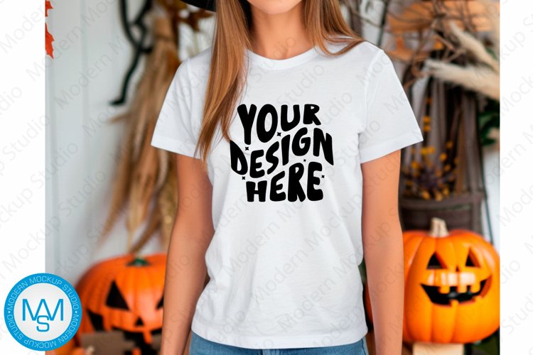 White Tshirt Mockup Image 10
