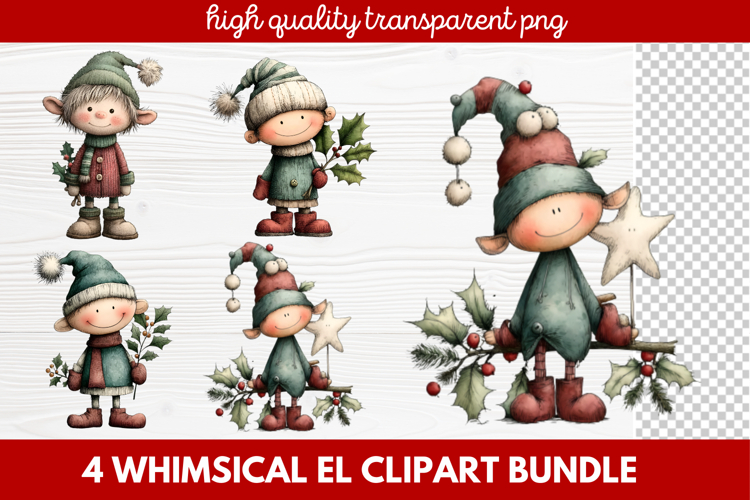 Cute Elf Clipart Image 13