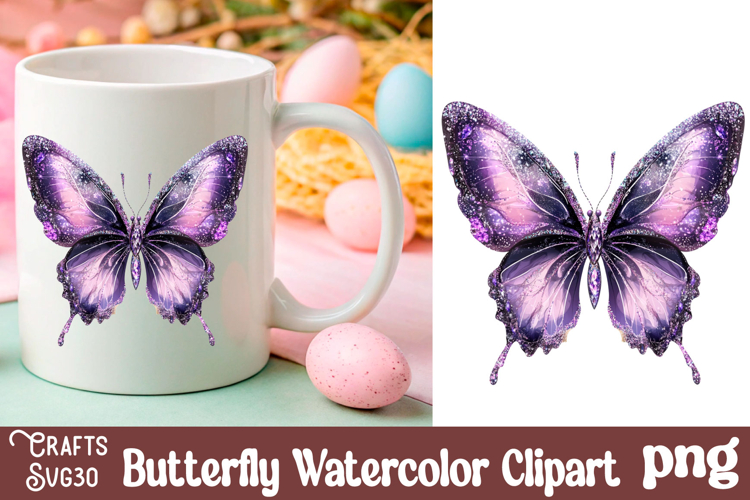 Watercolor Butterfly Clipart Image 20