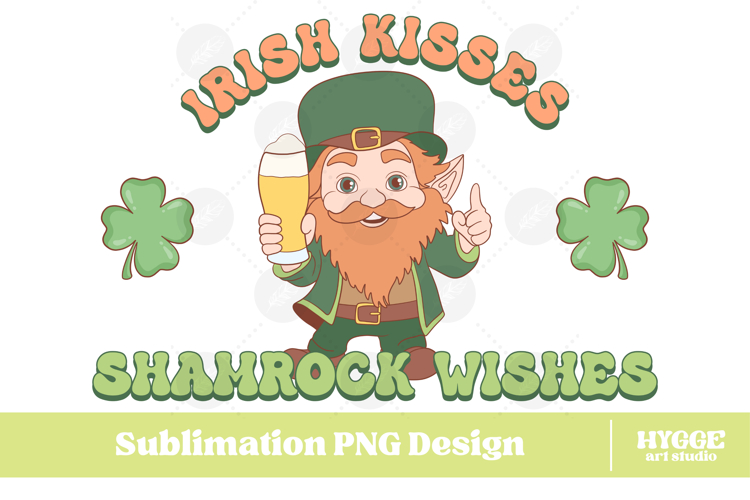 Happy St Patricks Day PNG DTF Irish Lucky Leprechaun Beer