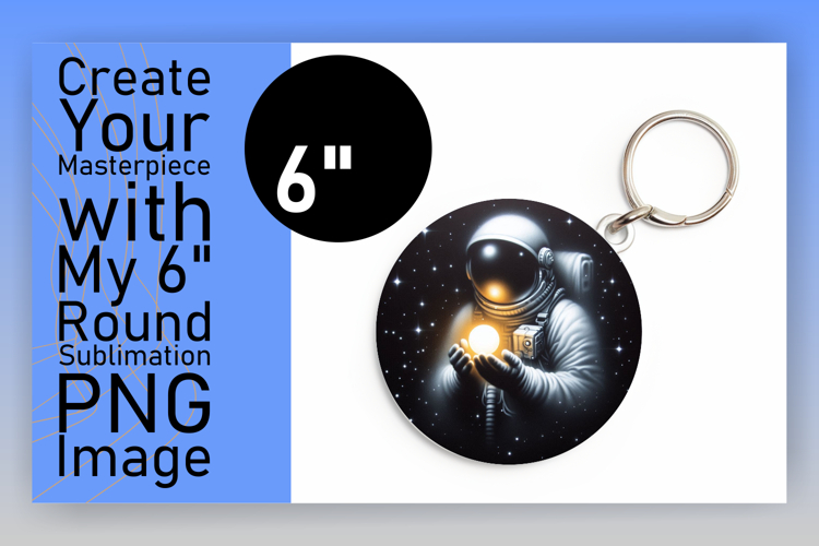 Sophisticated Circle Design for Sublimation , Astronaut