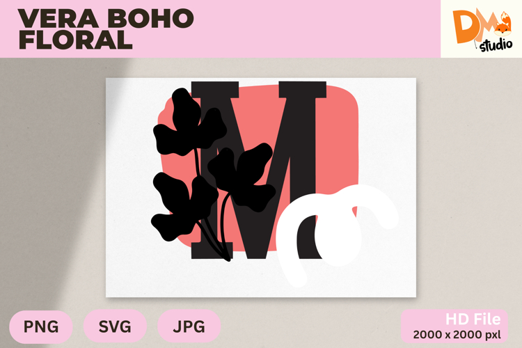 Boho Floral Svg Image 22