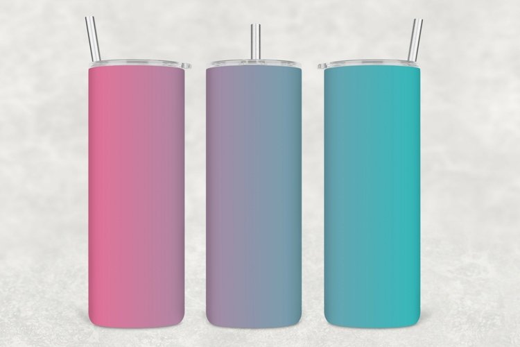 Ombre Gradient Tumbler Wrap Sublimation