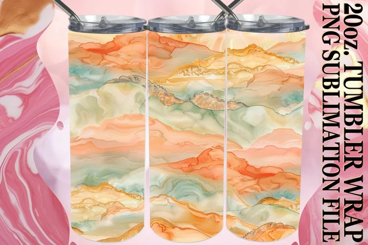 Colorful Petal Parade Tumbler, Vibrant Patterns
