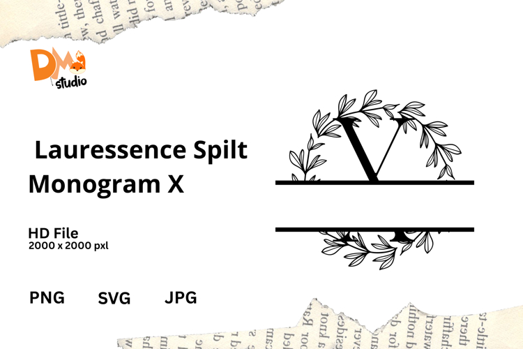 Floral Monogram Letter Svg Image 5