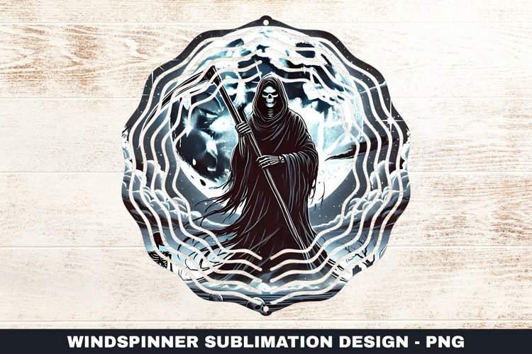 Halloween Wind Spinner Sublimation Design