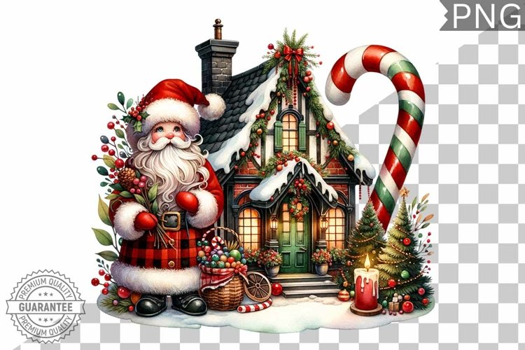 Christmas Santa Sublimation - Clipart PNG Design