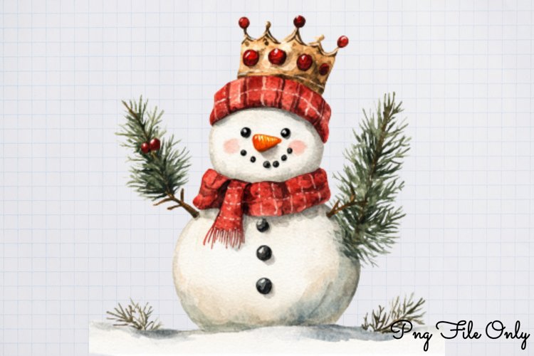 Royal Christmas Clipart Sublimation PNG