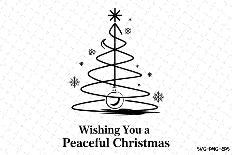 Peaceful Christmas Svg | Christmas Svg | Svg Cut Files