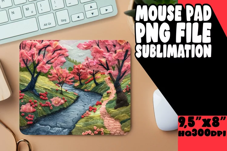 Summer Vibes 3D Landscape Mouse Pad