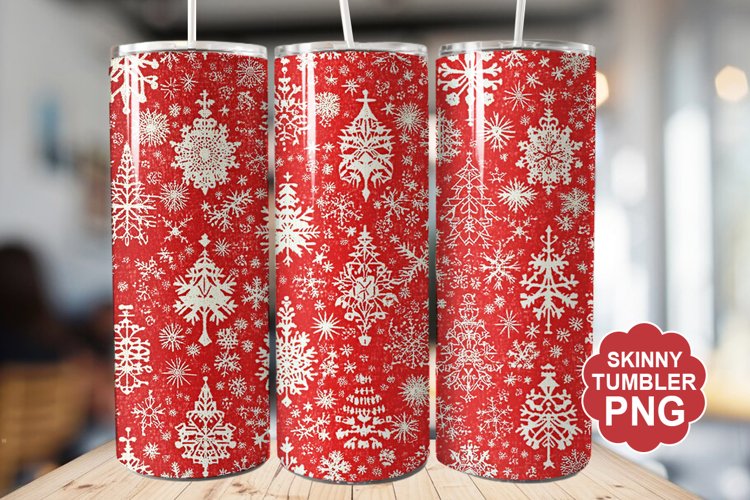 Christmas Red Tumbler | Christmas Tumbler Wrap