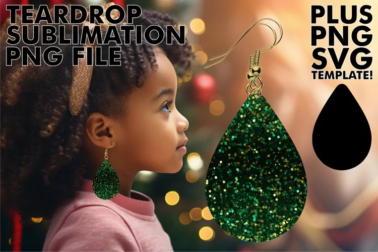 Shimmering Sublimation Teardrops