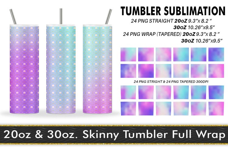 Sublimation Tumbler art deco line unicorn gradient