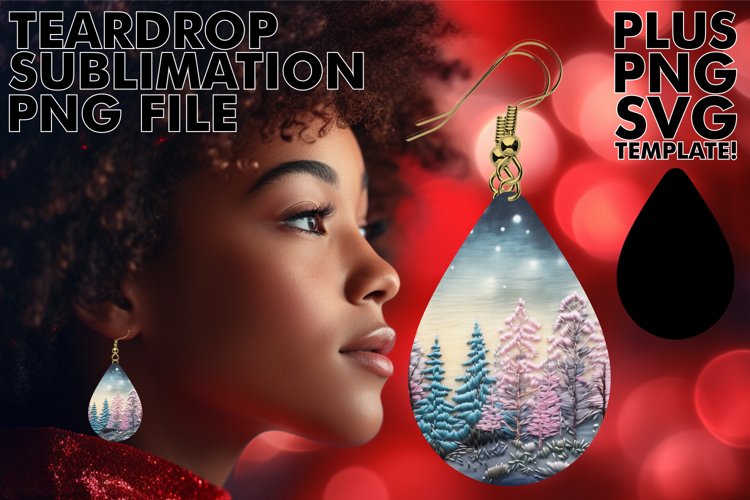 Teardrop Treasures in a Christmas Forest example image 1