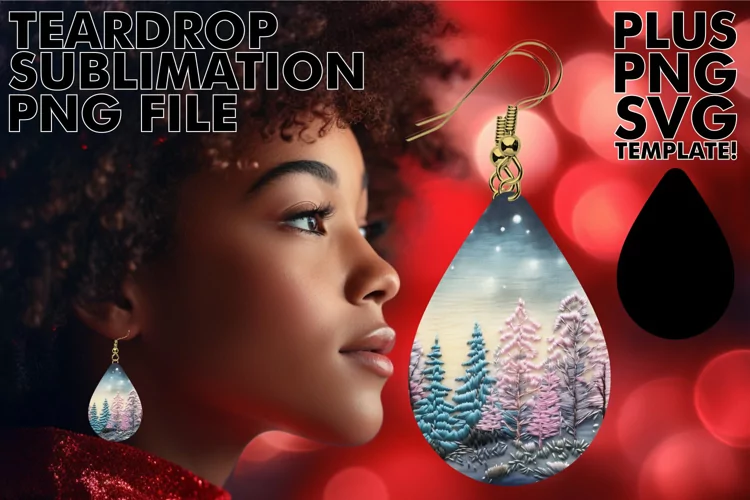 Teardrop Treasures in a Christmas Forest