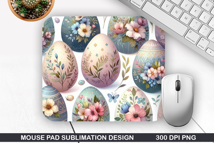 Easter Eggs Mouse Pad Sublimation, Easter Mouse Pad PNG